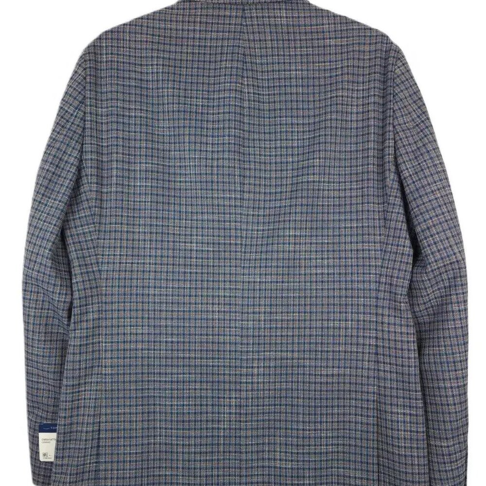 TOMMY HILFIGER Men's Modern-Fit Check Sport Coat Blue/Brown $295 B4HP - Picture 7 of 8